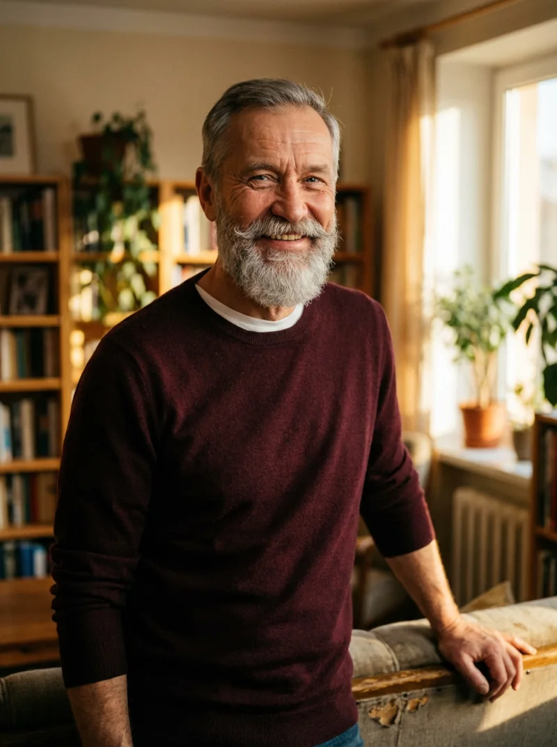 Dr. Jānis Ozoliņš savā kabinetā